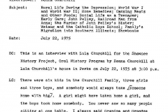 Lula Churchill Interview Page 1